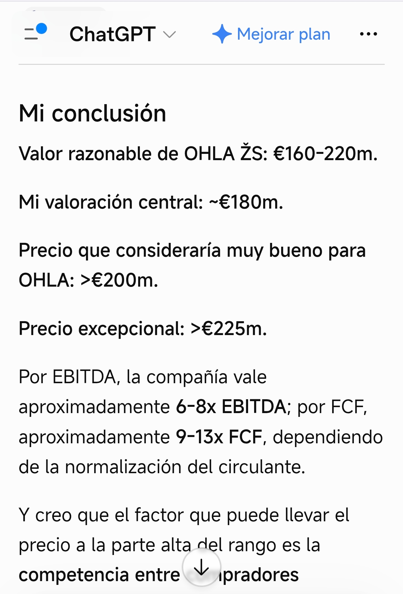 Puedo no ser una buena opción dadas las circunstancias...