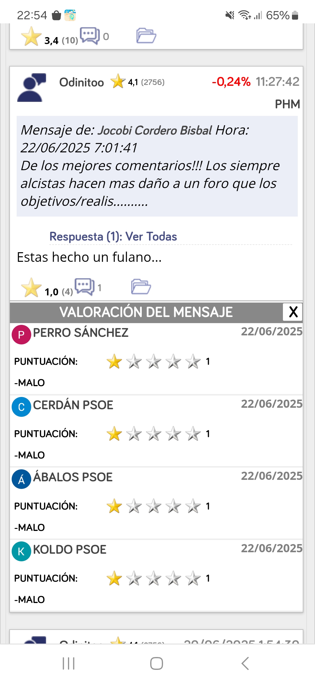 Pufff a prepararse .... parece que hay una orda de nuevos usuarios basura premium dados de alta hoy mismo, que junto con las recientes incorporaciones Míster at, LASECTA y los amigos de DEMEIGA y compañía, van a intentar convertir el foro en irrespirable...