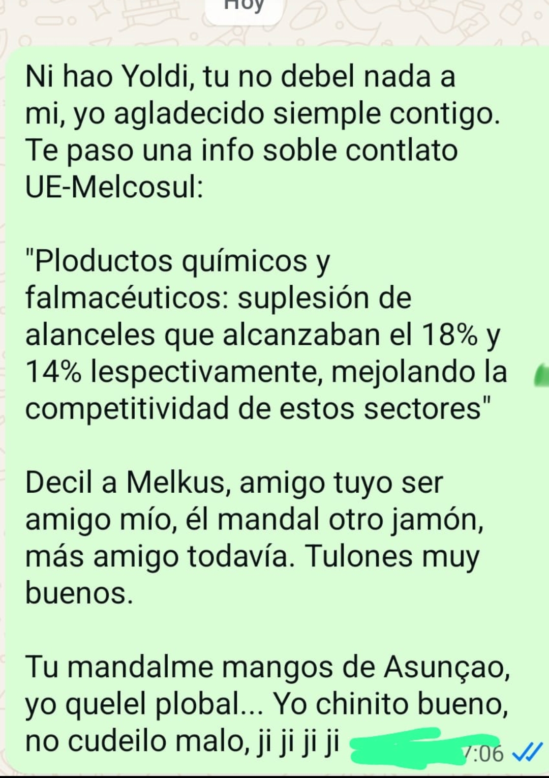 Ei grifonautas, nuestro amigo Chun Gri ya me ha respondido, adjunto captura... Supongo que la ratio days to cover superior a 15 días que comentábamos ayer habrá tenido algo que ver, a las ratas les va ir en manada pero cuando hay riesgo elevado de quedarse enganchadas son muy miedicas...