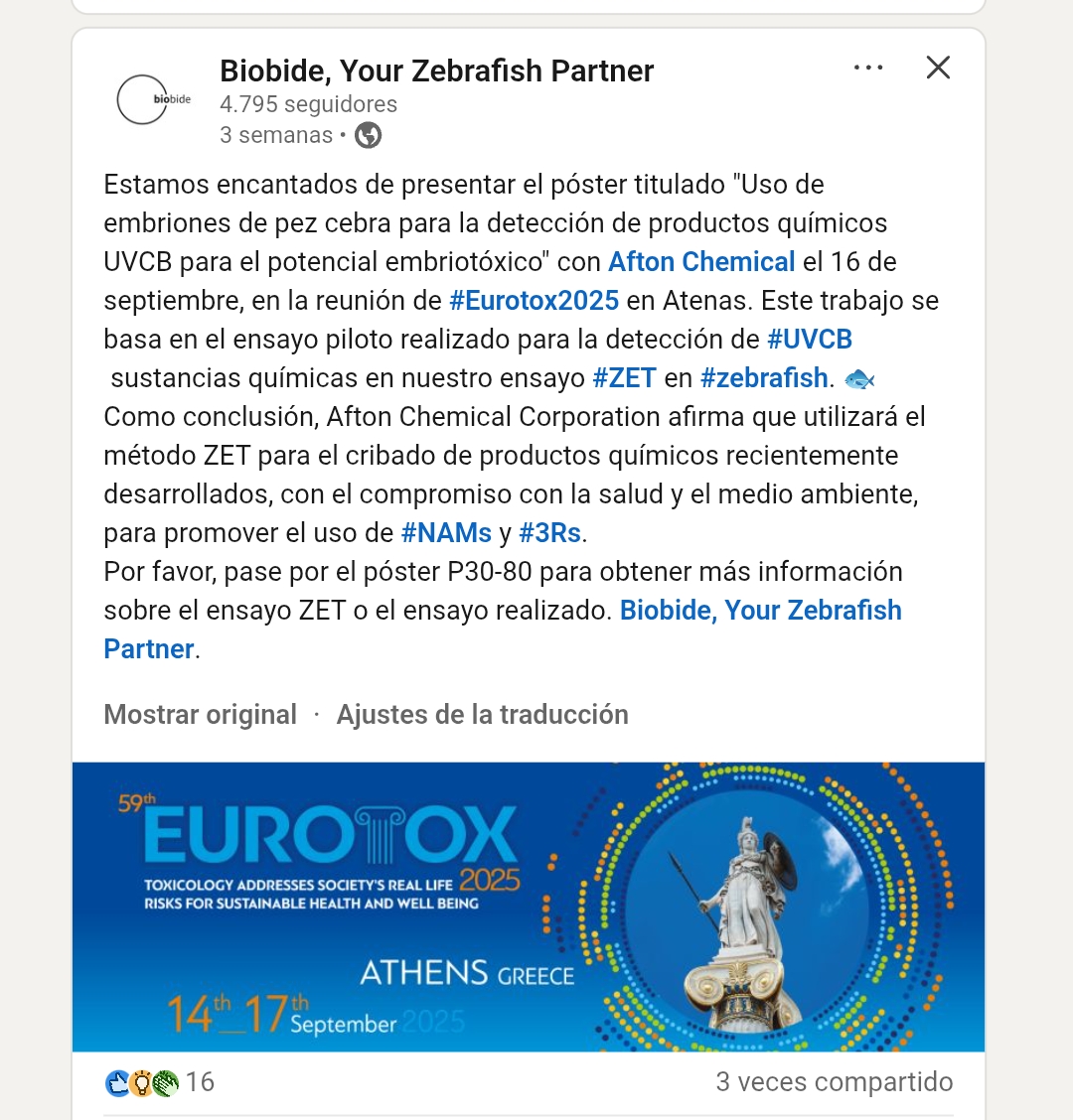 Biobide dando magníficas noticias leer con atención porque es más importante de lo que pensamos.