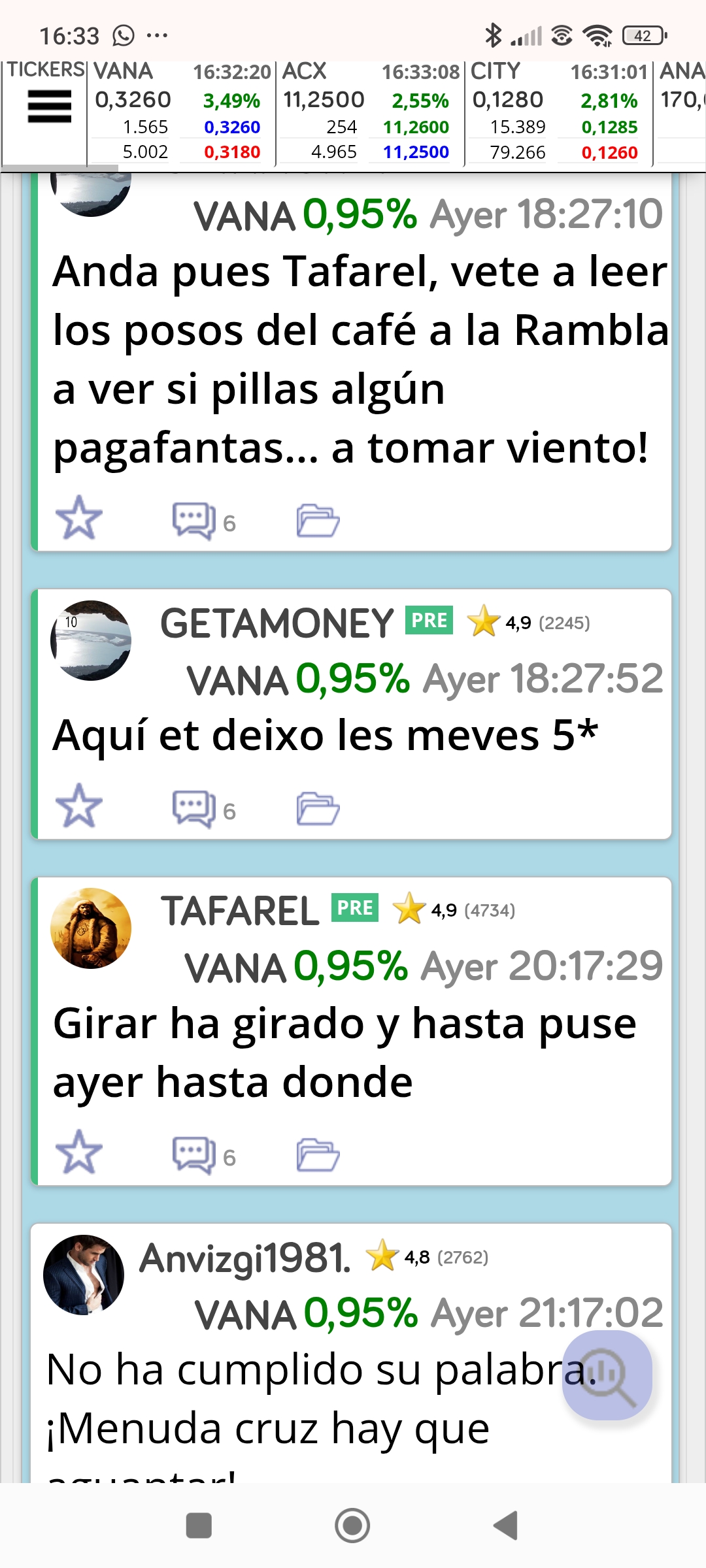 Ahí tienes admi , se solapan a mensajes y si comenta otros foreros los tienes que leer. Acoso, persecución aunque los tengo ignorados, y el tal Avenzing tb me tiene a mí, dos nicks , cambia y me lee y me busca. Que solución das a eso. Que me cansé y me dejé está página como ha echo recientemente Indio