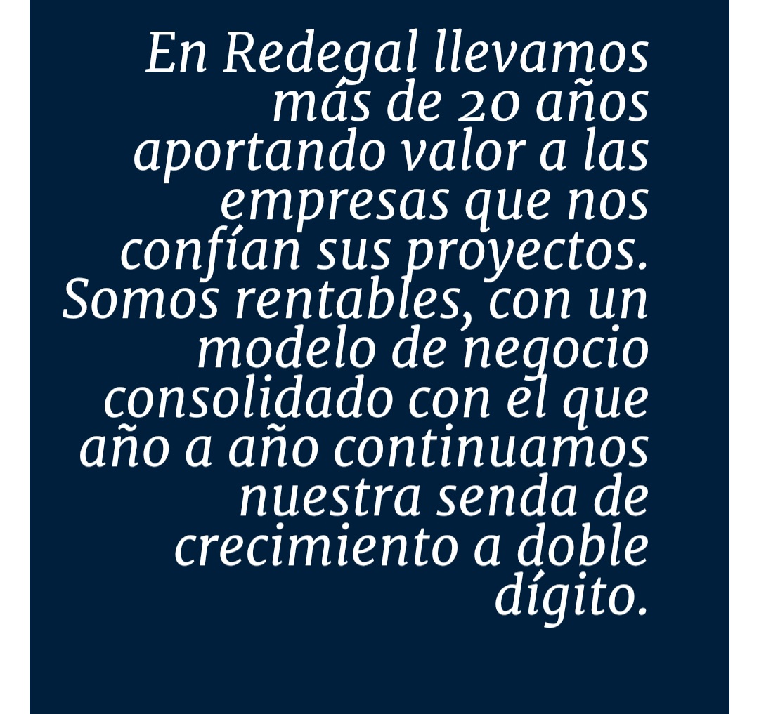 grafico de la accion Redegal