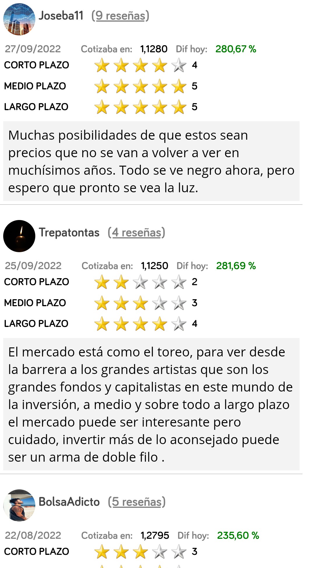 Adicto mira como engaño a la gente.
MI RECOMENDACIÓN DE COMPRAR IAG EN EL MEJOR MOMENTO POSIBLE EN LOS ULTIMOS 5 AÑOS