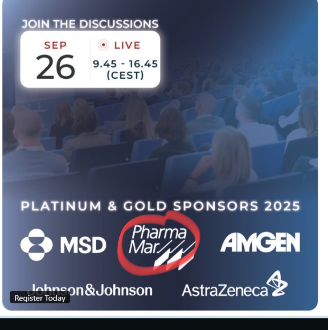 Pharmamar ahí pagando con las grandes .
Platinum y Gold sponsors