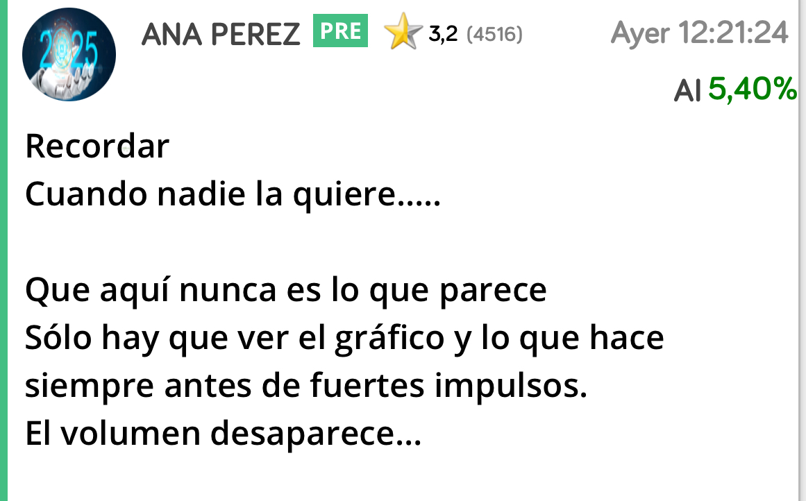 Recordáis lo que os dije ayer del volumen ?
No había nada… estaba súper seca..