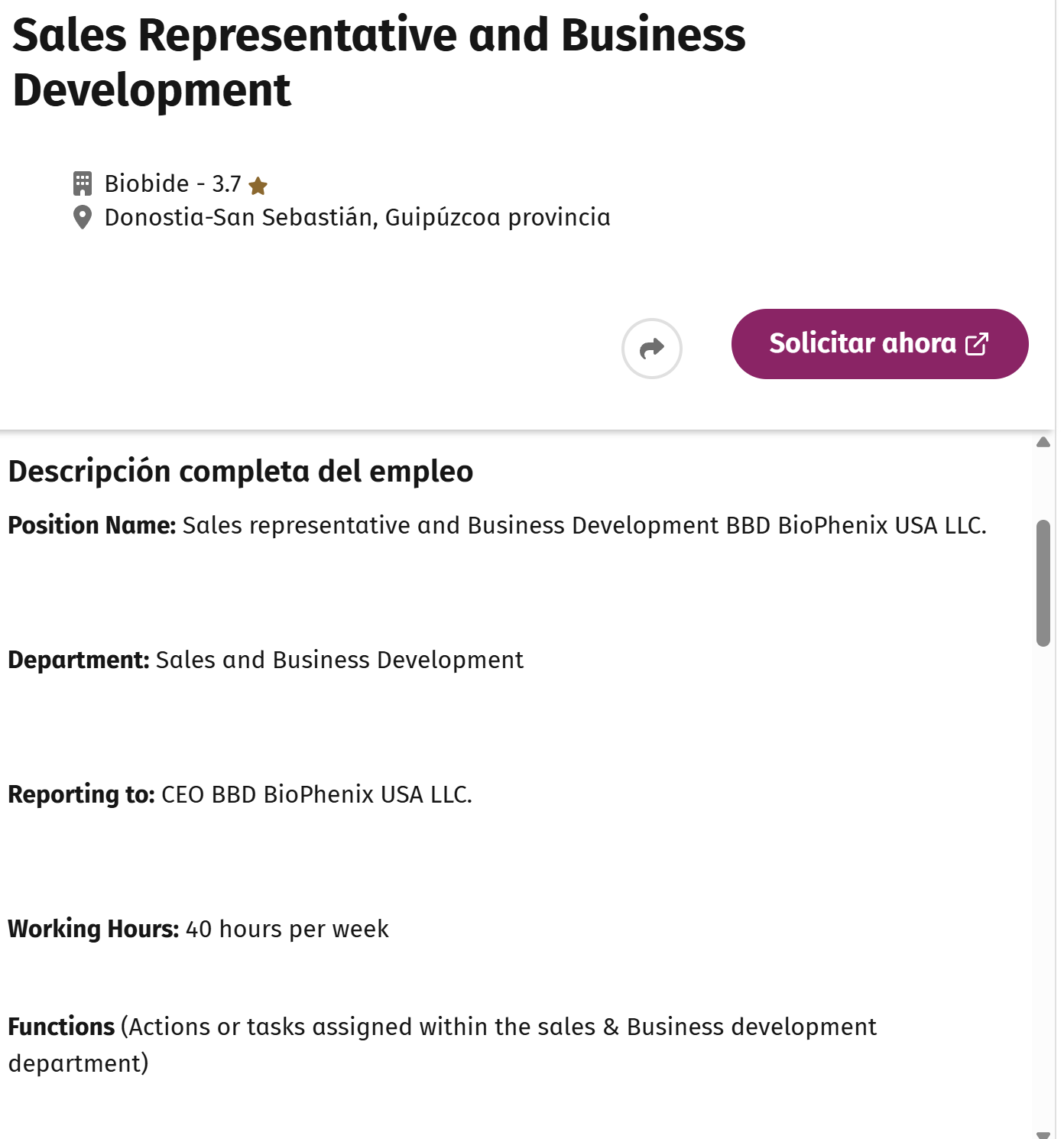 Seguimos con vacantes, interesante esta también