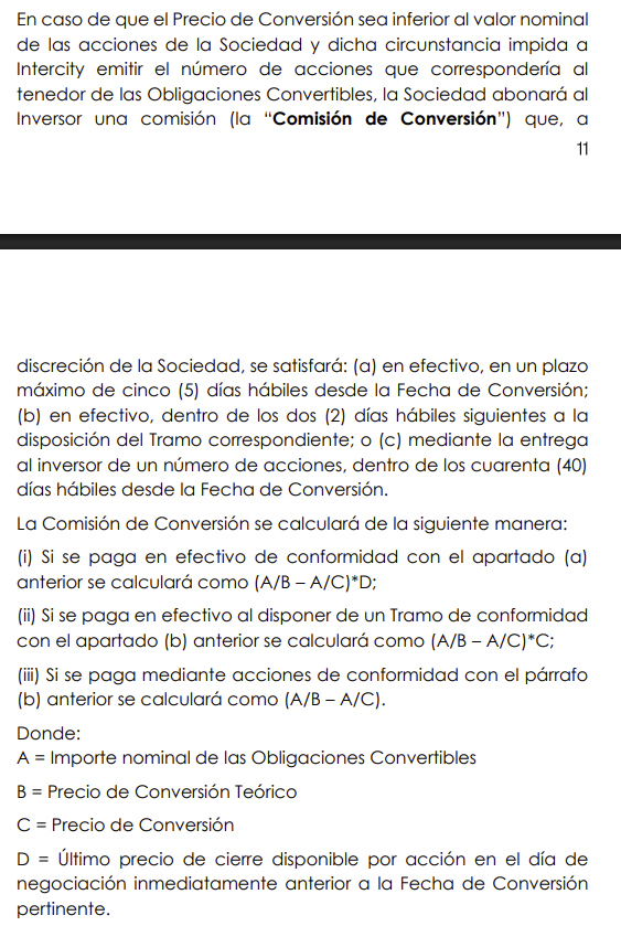 Comisión de conversión