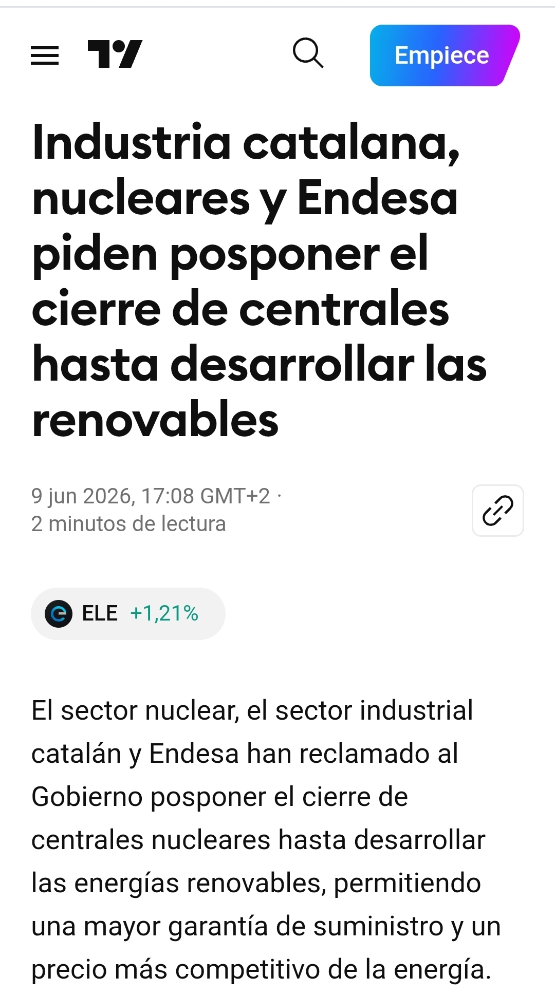 Buenos días.
Al final lo va a pedir hasta el Papa...