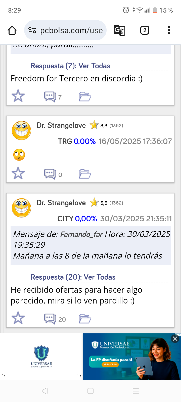 Donde estuviste todo ese tiempo??? Os quitaron el wifi en la residencia de ancianos?