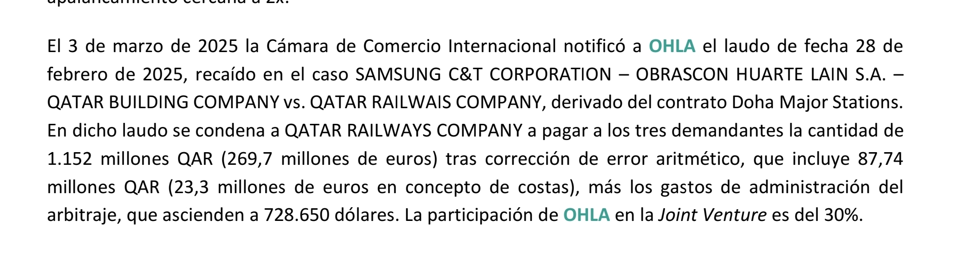 De esto han dicho nada en la conferencia? No está recogido en las cuentas, porque?
