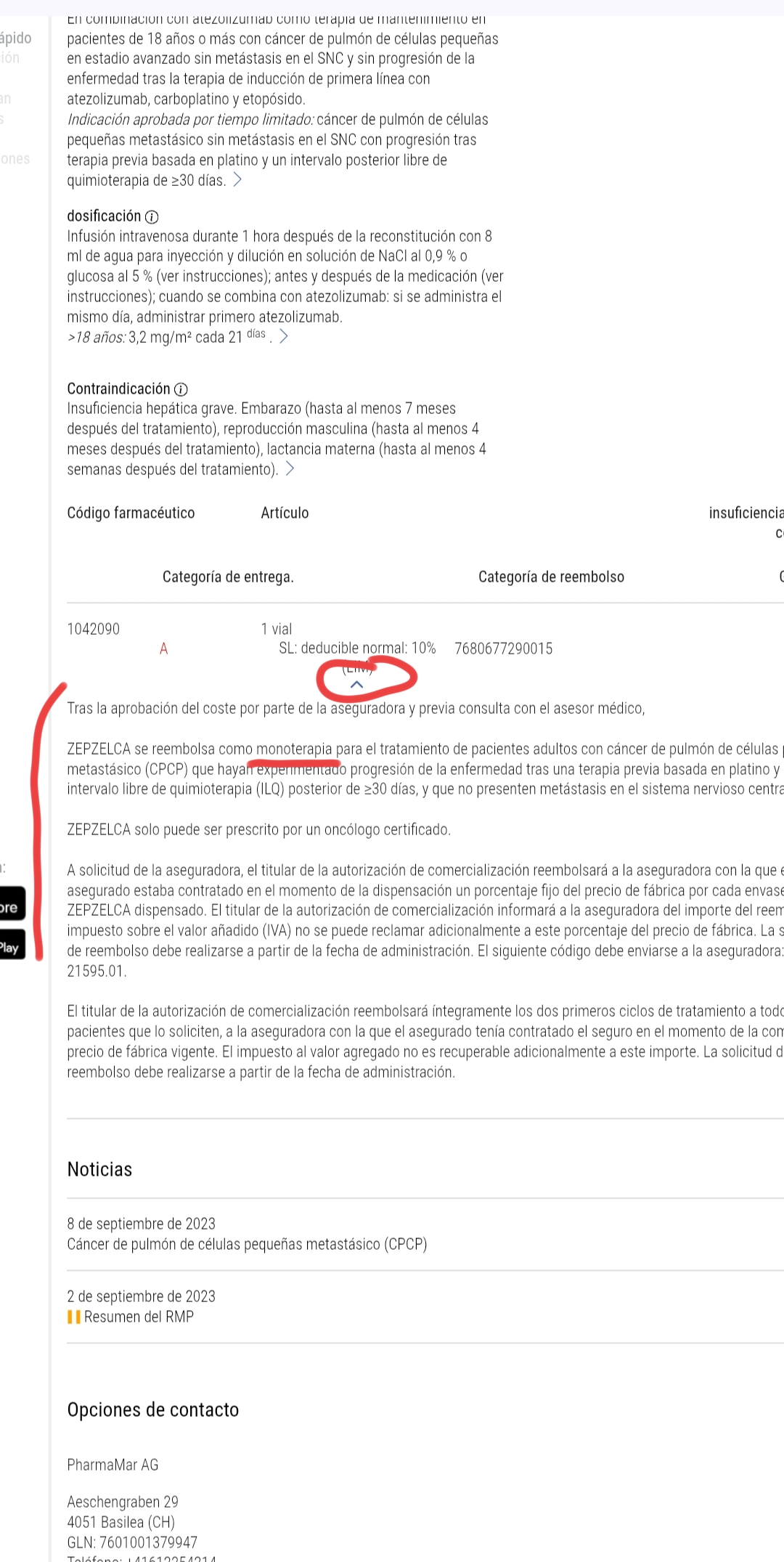 Mymusic esa pestAña******
Te dice lo que se reembolsa .
Entra ahí ..mira yo te la abrí lee
No hay que confundir las indicaciones con lo que se reembolsa