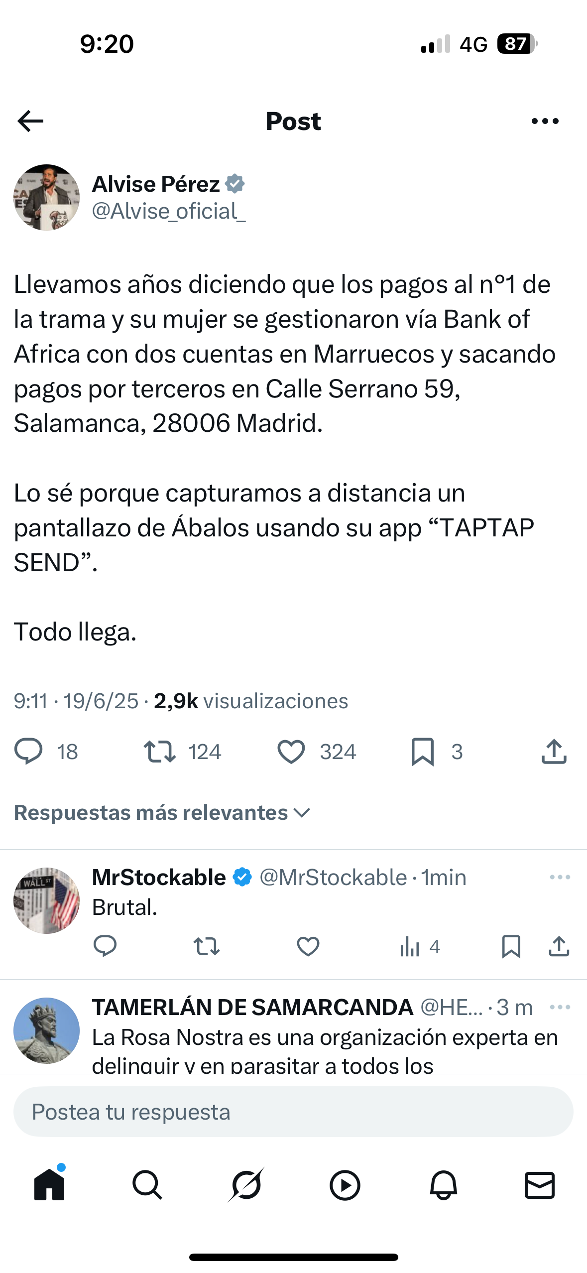 Ojo. Alvise es un personaje, pero está bien relacionado con fuerzas policiales. Se ha equivocado poco.
La caída de Sánchez se está empezando a acelerar