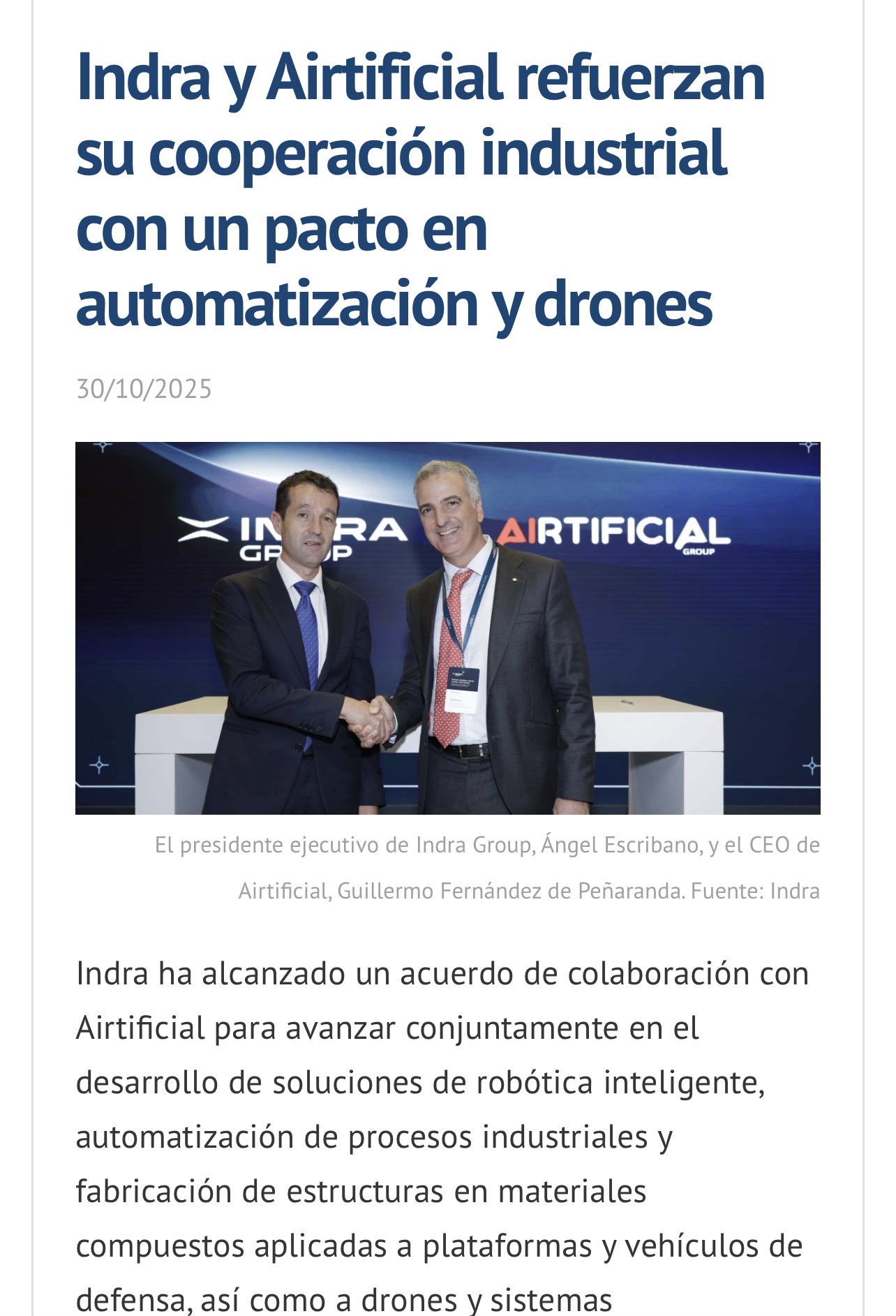 grafico de la accion Airtificial