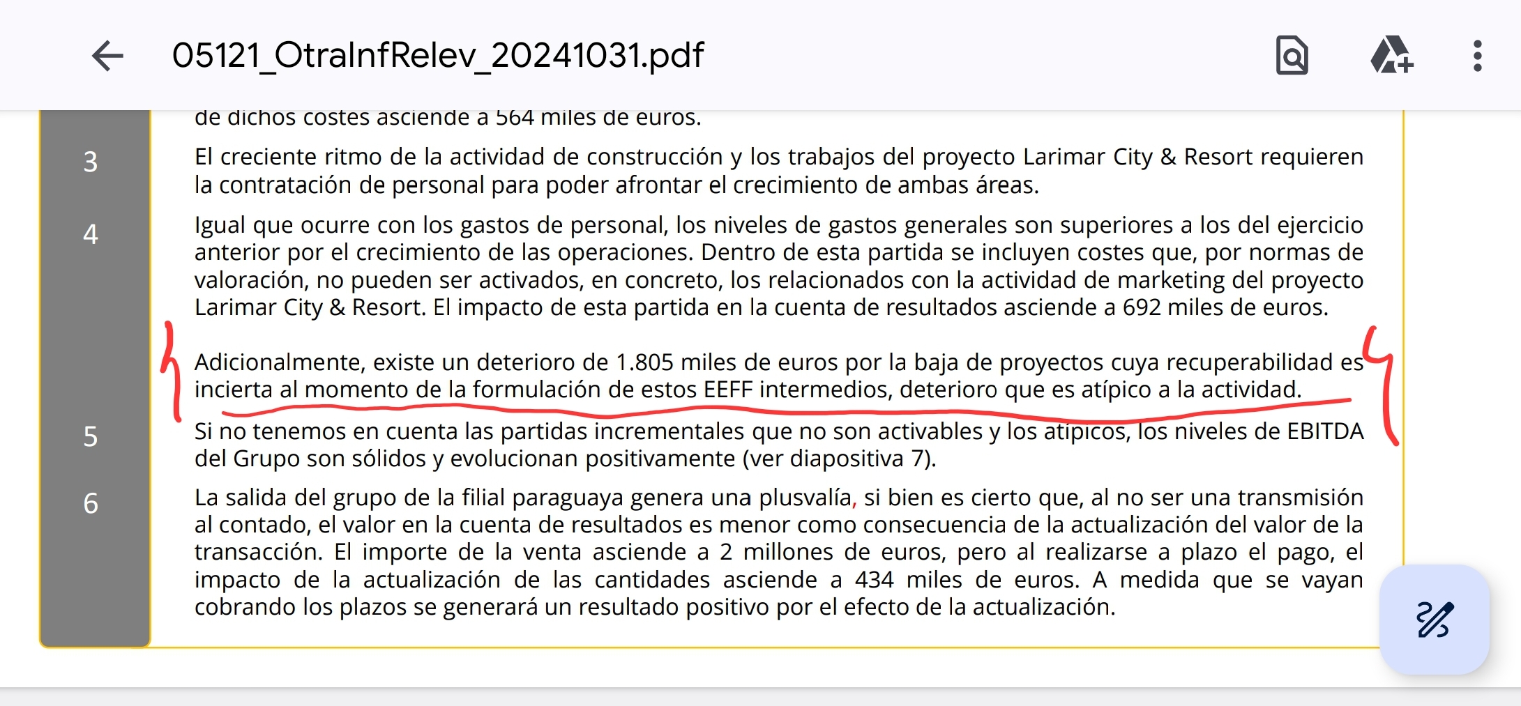 Se le preguntó en su día, y no dijo nada ...
A que es debido ?