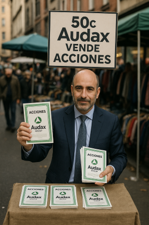 Hoy paseando por el mercadiollo de Badalona... ahí si que venden... y te regalan la estampita de San Loser, el patron de audax