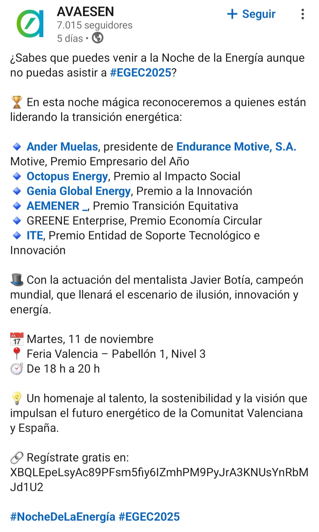 El premio, esta tarde-noche.