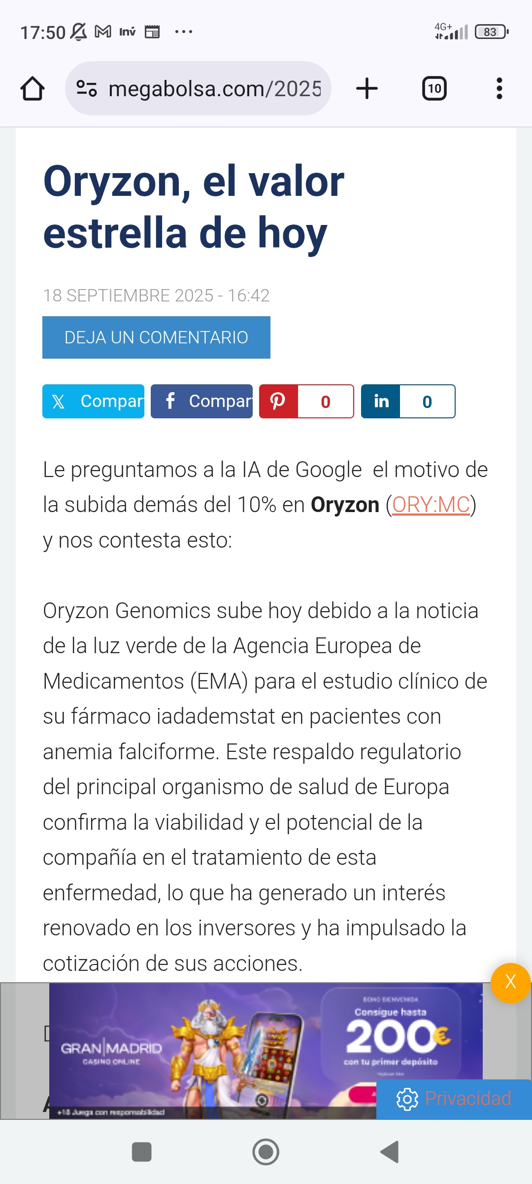 Esto dice