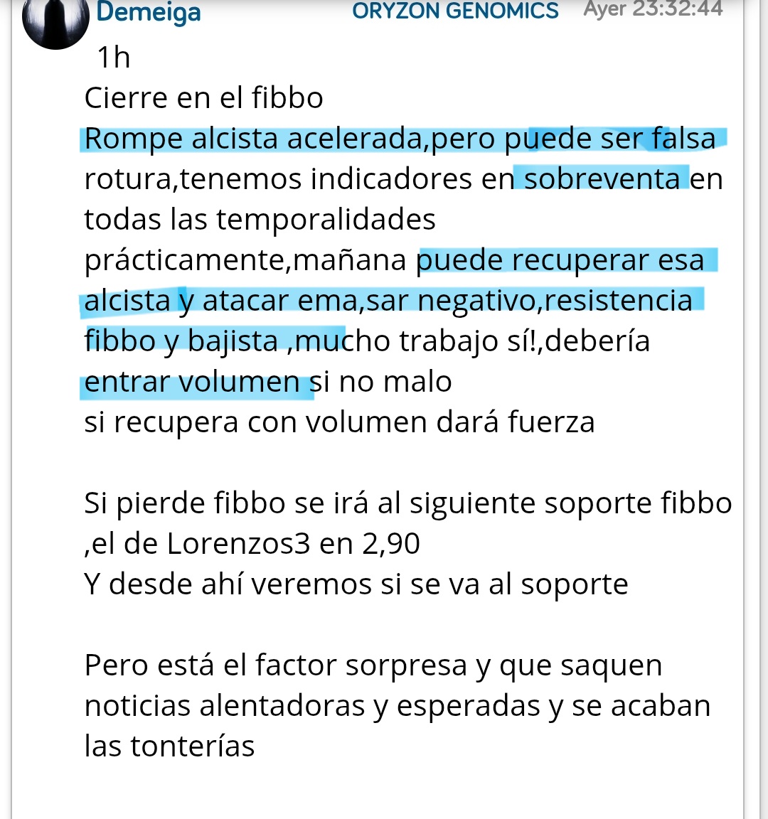 Va,comienzo
Subrayado las palabras clave