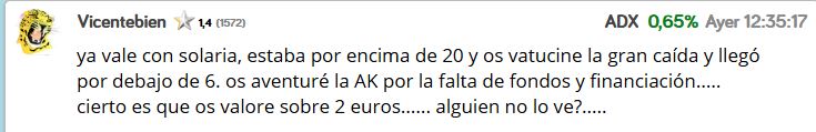 El fétido Vicente si sabía de la AK (que no son tontos) , cachis....