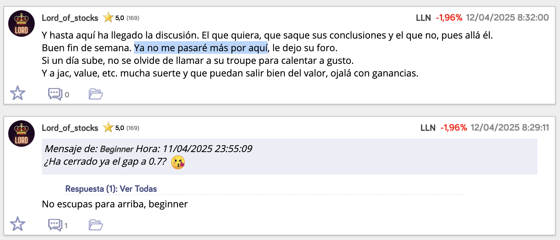 Ha cerrado ya el gap a 0.7EUR?