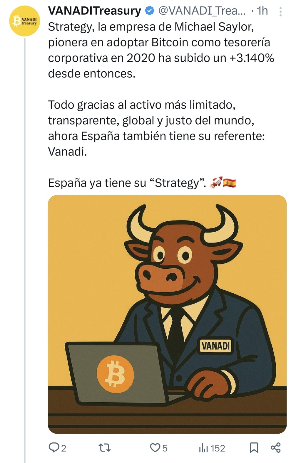 Compis la empresa a puesto esto en X: