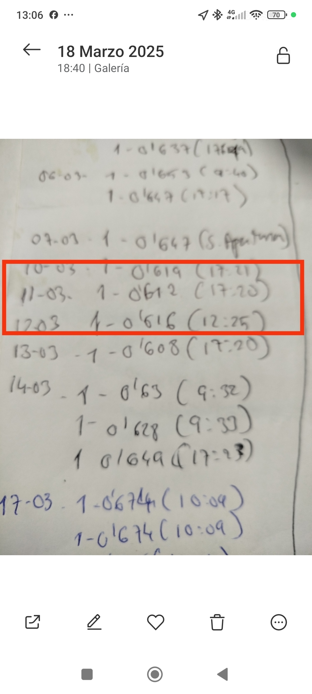 Yo os voy a recordar el anterior mínimo en 0.592, marcó la vuelta como el viernes, un día antes de mínimos, el último 1 fue en 0.612 y el 12/03 marcó nuevos mínimos en 0.592 y un 1 más bajo en 0.608, al día siguiente ya lo marcó más arriba como veis