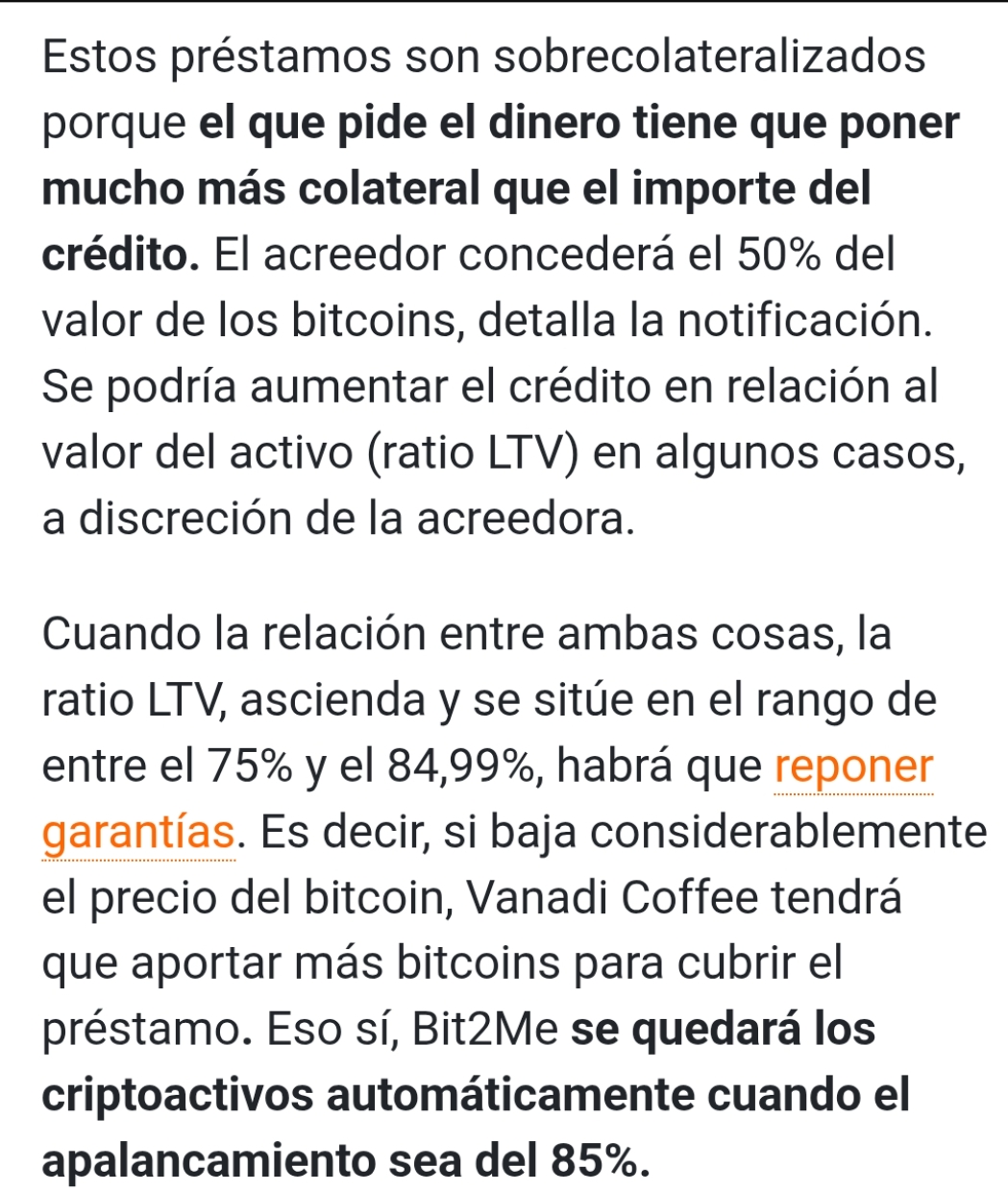 Como el bitcoin sigue cayendo, es conveniente volverlo a poner
https://www.eleconomista.es/cripto/noticias/13478913/07/25/la-cafeteria-alicantina-vanadi-pretende-usar-sus-bitcoins-como-colateral-para-seguir-endeudandose-y-comprar-mas-cripto.html