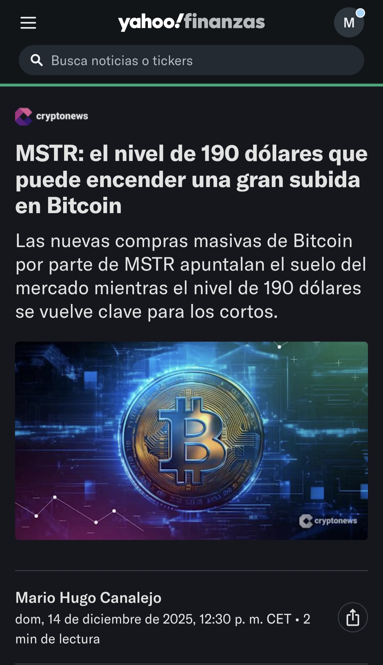 grafico de la accion Vanadi Coffee