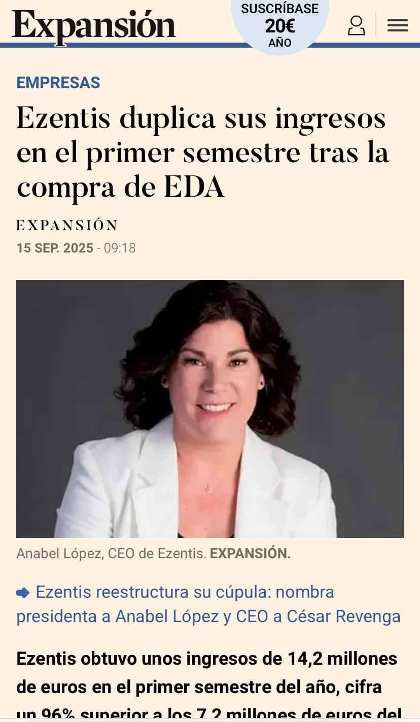 La cosa va bien. Ahora queda saber las compras que harán para ir aumentando el perímetro empresarial y para subir la Cuesta de las Perdices. Podría ser gallega la nueva empresa que se una a Eze? Lo digo porque el presi puso una foto en Instagram del Falcon de Pedro en un aeropuerto gallego.