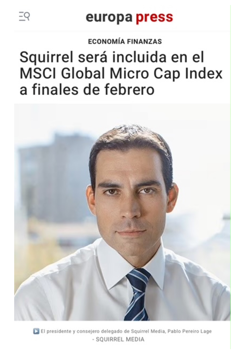 grafico de la accion Squirrel