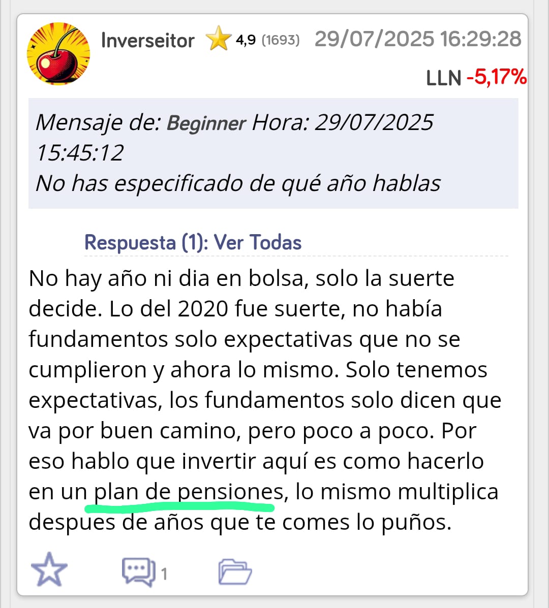 Dante, ¿también le vas a dedicar las mismas palabras a tu amigo? Me desayuno a listillos como tu todos los días