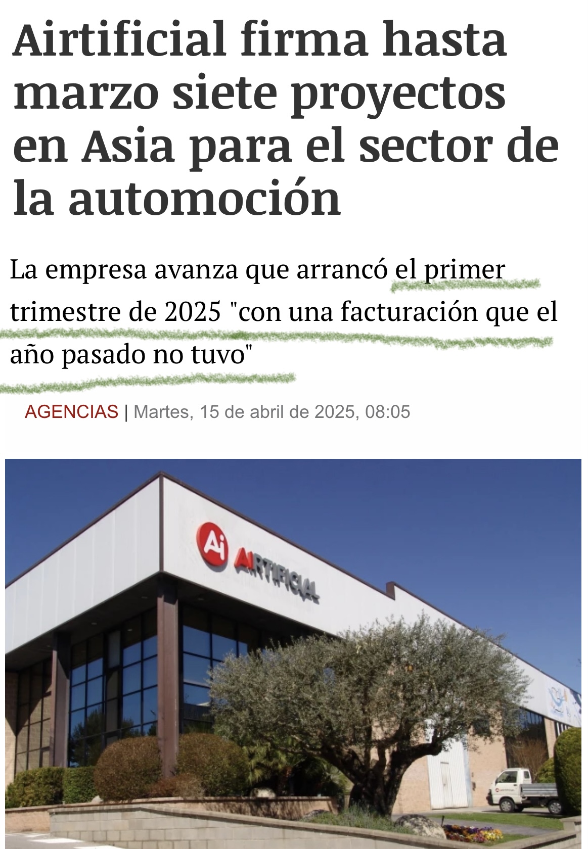 Estas pérdidas es lo que se paralizó desde Abril en el sector de automoción pero os he recordado cómo iba el primer trimestre ….
Así iba la empresa antes de que Trump anunciara los aranceles al coche eléctrico que fueron antes de lo del día de la liberación y por eso la calentaron antes y menos mal que esta vez podían haberlo hecho también y no lo han hecho que si no… <span class="Emo26"> </span>