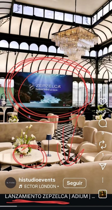 Ayer fue el lanzamiento oficial de Zepzelca en Argentina , en el súper mega lujoso hotel ALVEAR PALACE
Lo sé pq la empresa encargada de decorar el evento lo dijo.