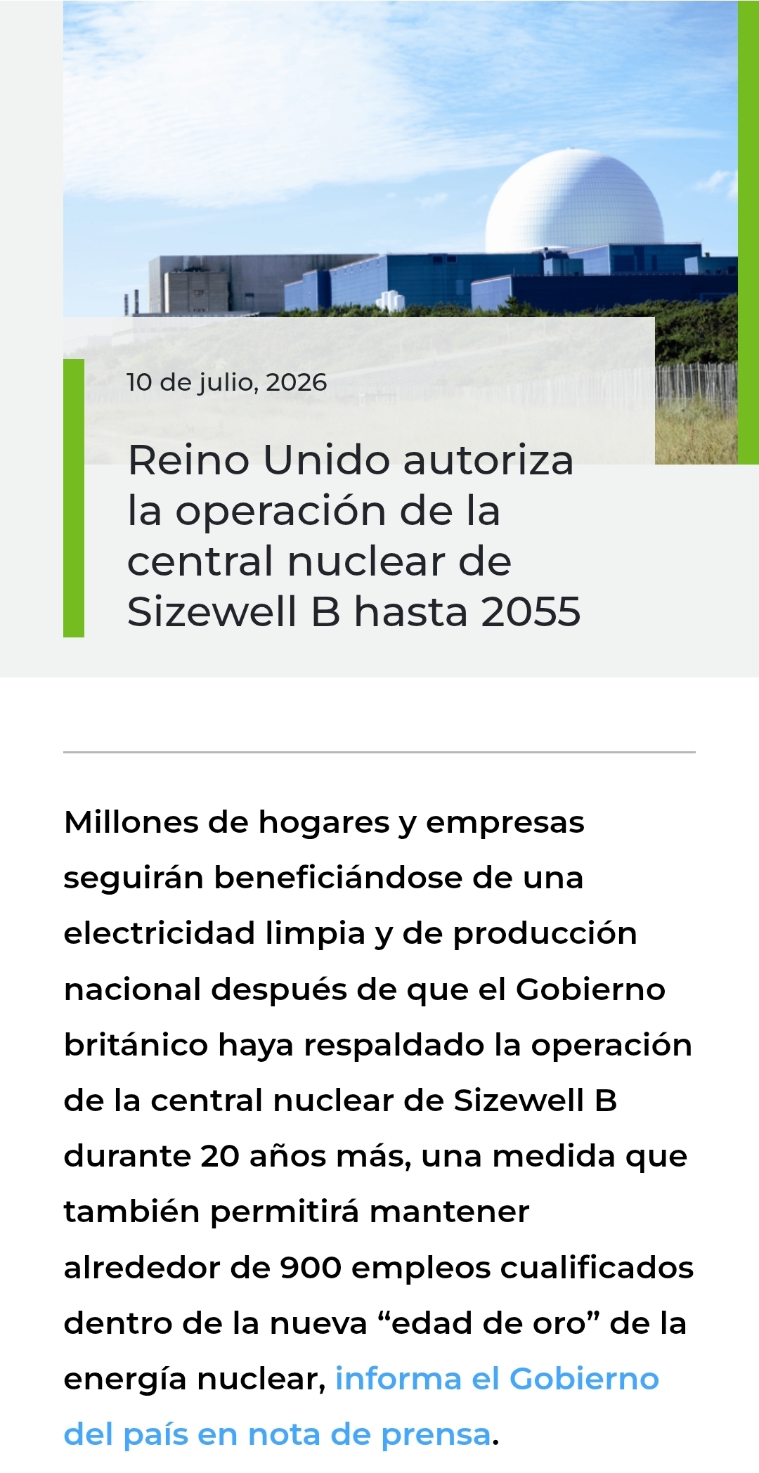 Se va imponiendo la cordura...