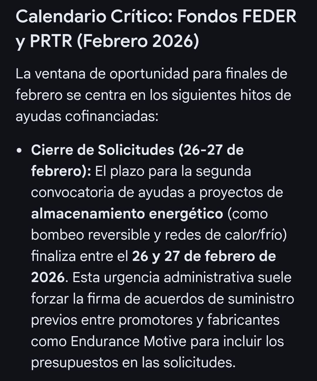 Cierre segunda convocatoria.