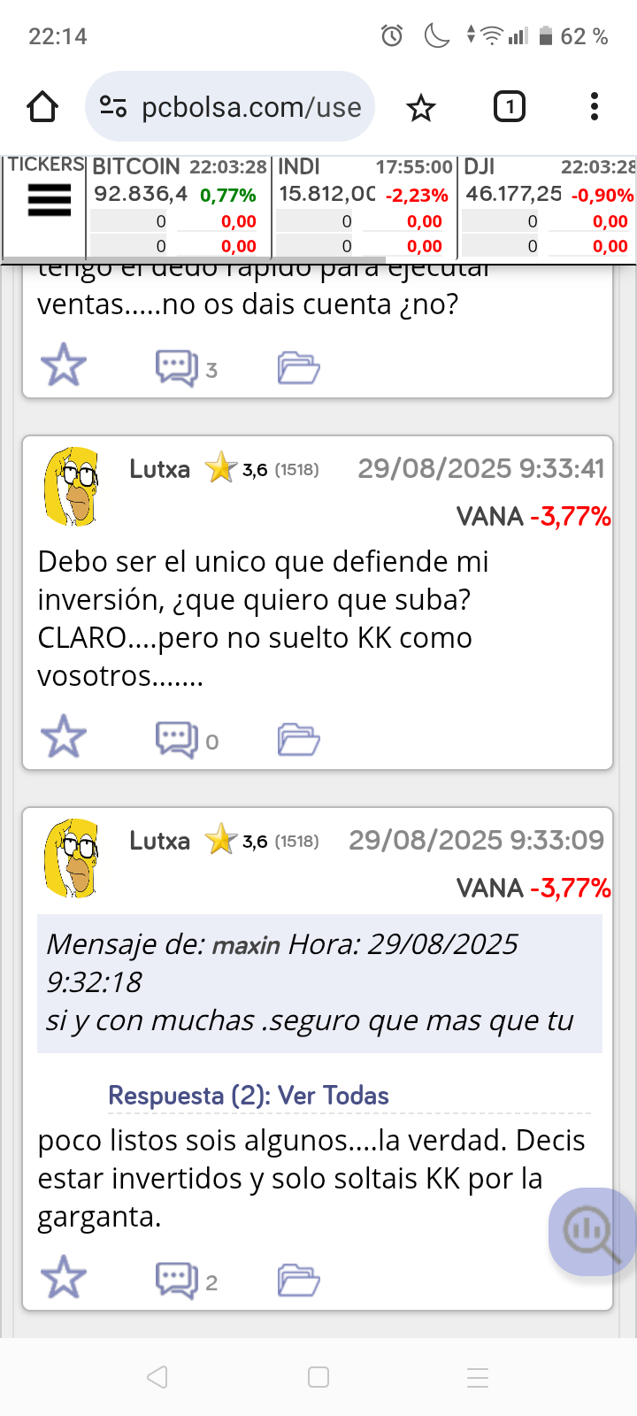 Que me dices en serio?