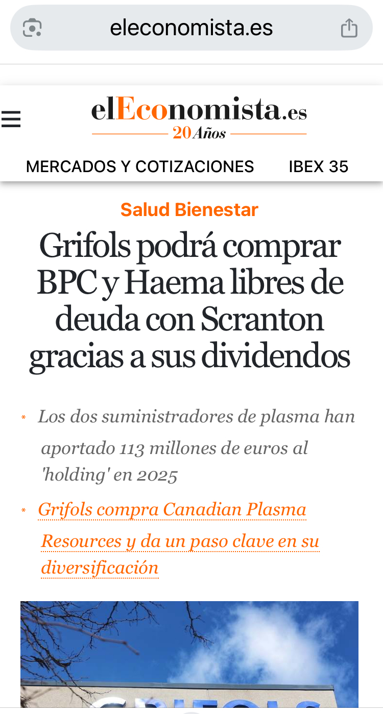 grafico de la accion ACS