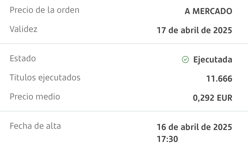 A mi me han entrado unas cuantas que he metido a lo loco a última hora, las entradas de esta tarde no han sido casuales….