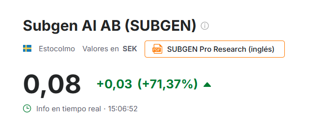 0.0271€ 15.81%cierto que raro , será por la junta??? no es muy normal esta subida...