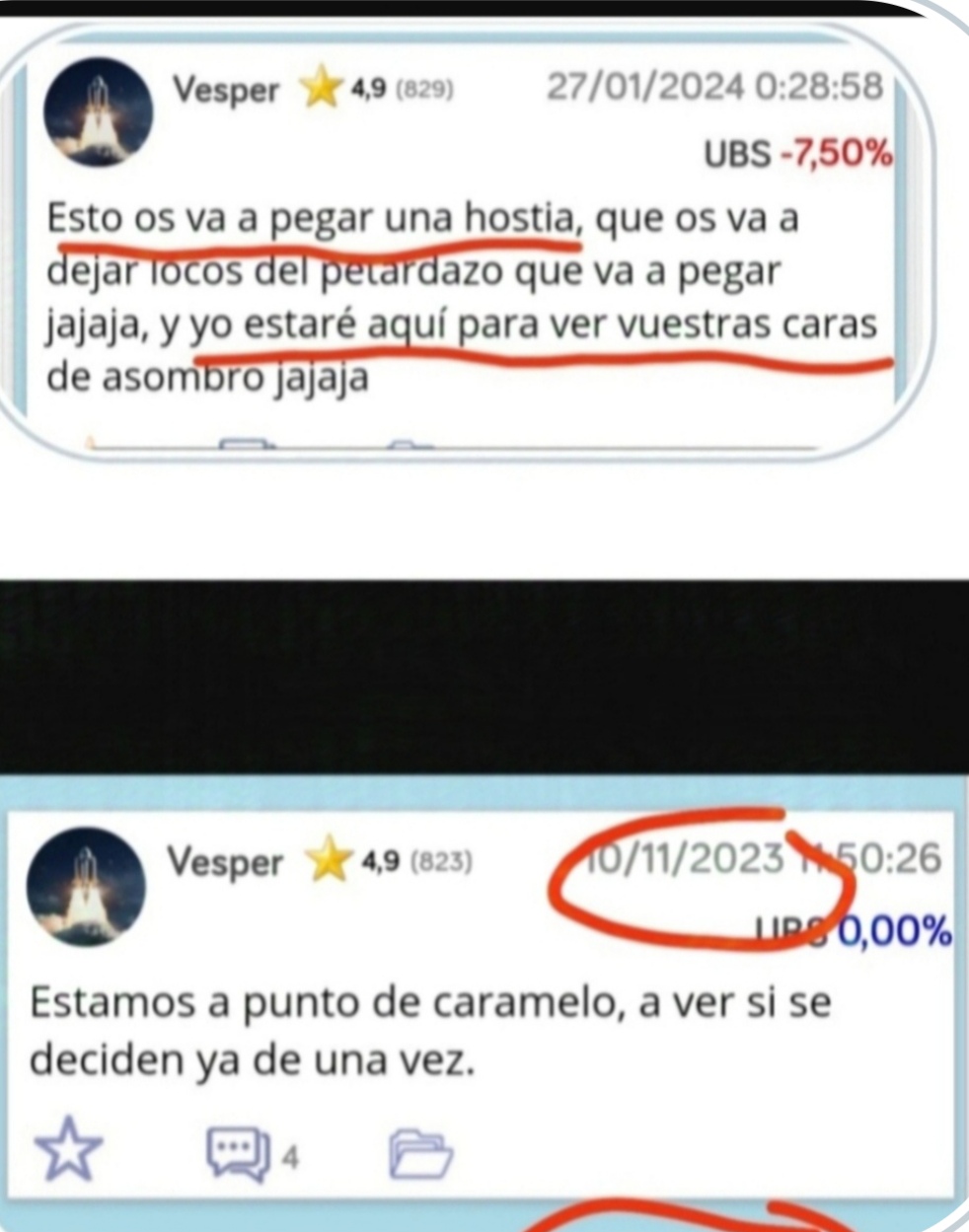 Información veraz contundente contrastada y que identifica a vendehumos/calentavalores/gurús sin conocimientos. Zasca