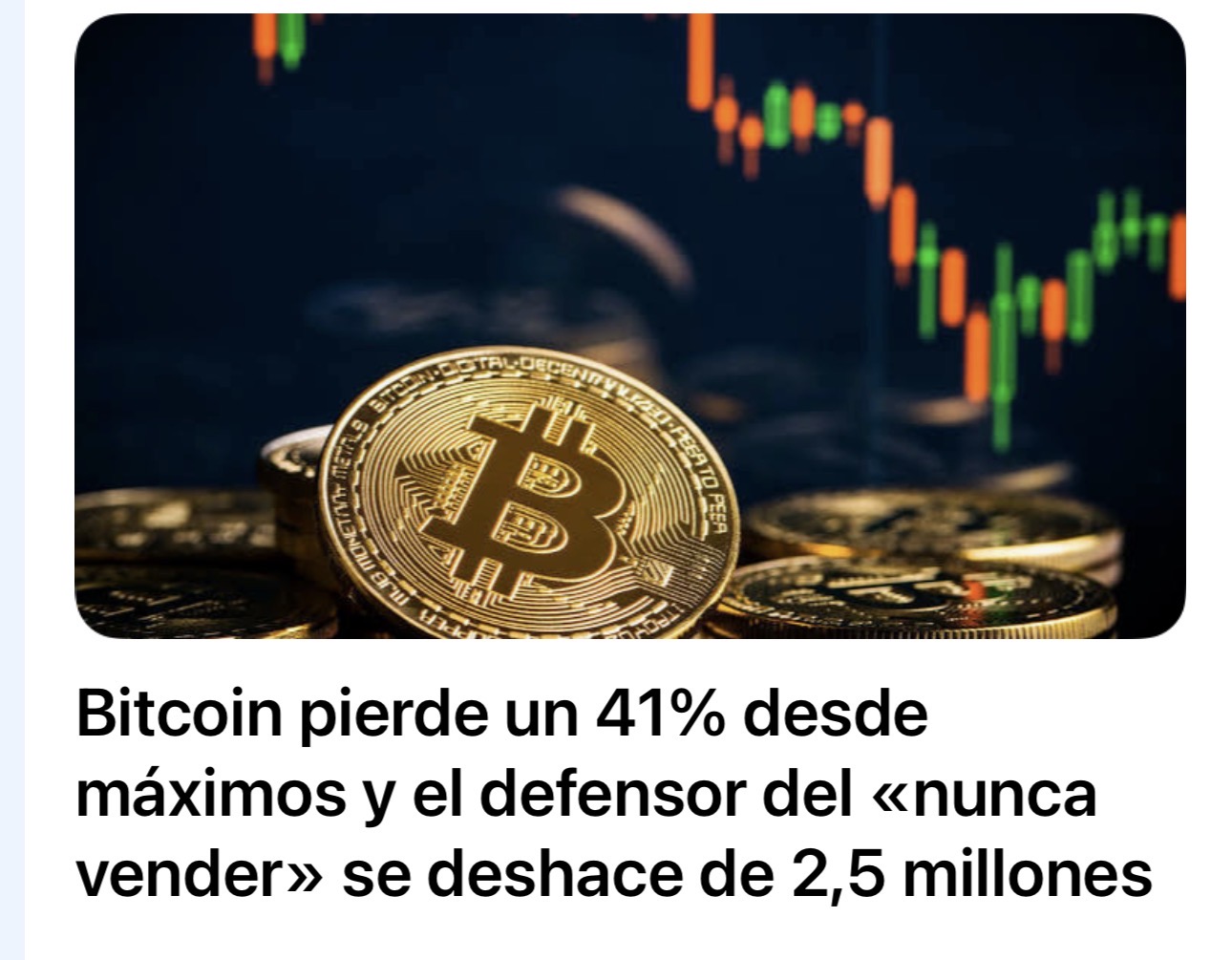 Desde Lugo, que la prensa es increíble todo siempre dramatizándolo, si ha vendido una mierda de Bitcoin y seguramente por aquí abajo estará comprando los Bitcoin que ha vendido han sido para pagar el dividendo de su empresa