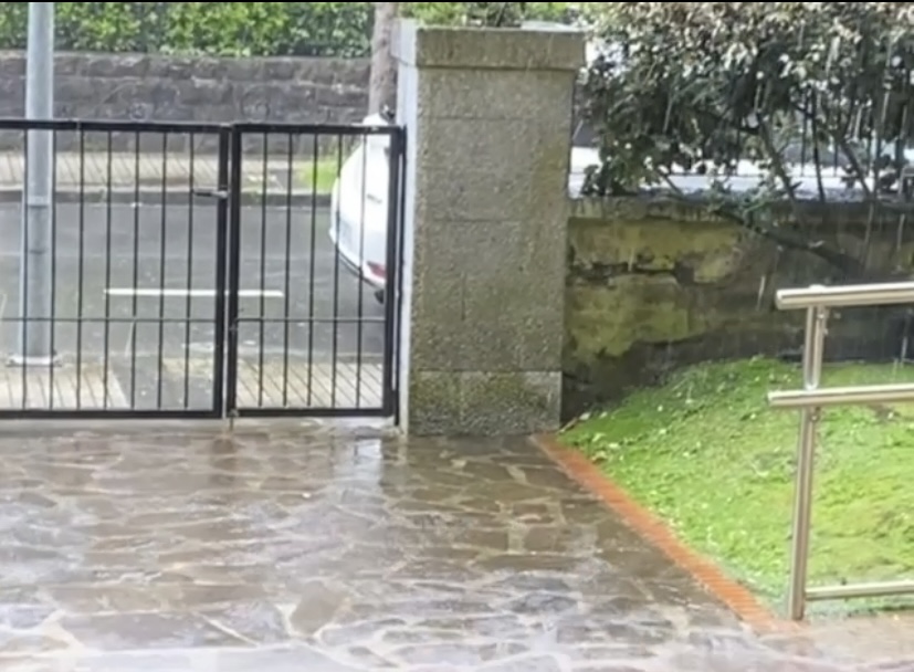 En Zarauz Justo ahora paró de llover