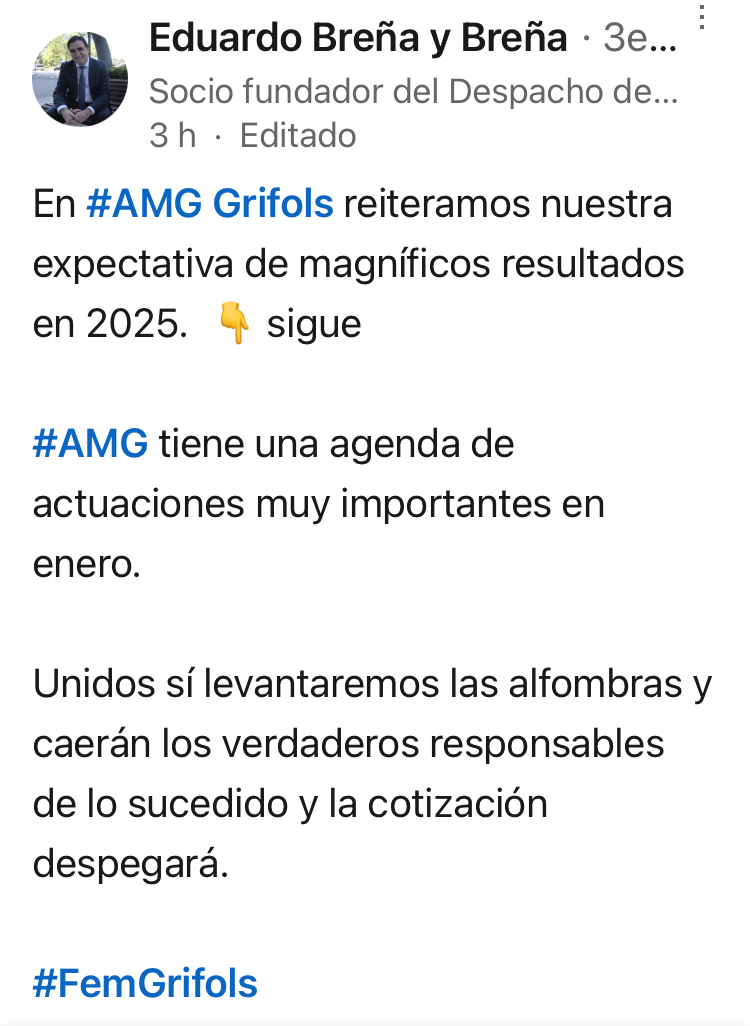 grafico de la accion Grifols A