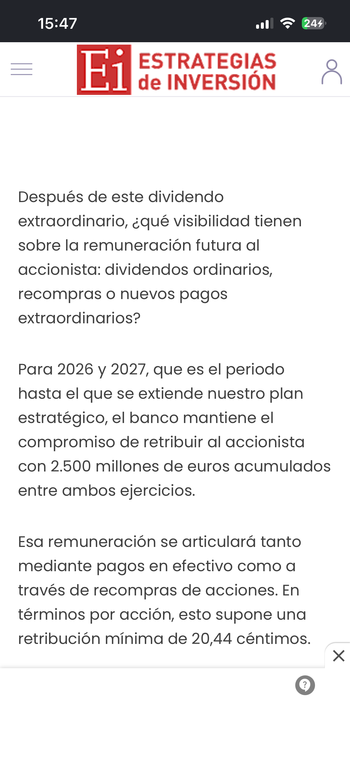 Los accionistas antiguos hemos recibido esto por carta. Aclarado entonces!
