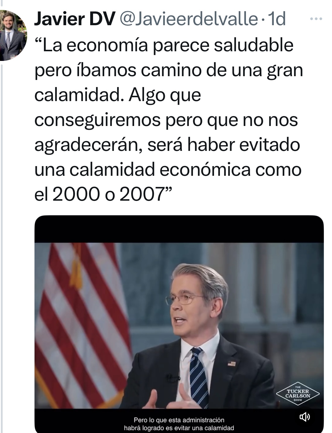 Cuando Trump consiga negociar la gigantesca deuda que tiene por delante se despejará todo…
No os cuentan la verdad.
Esta es la verdad
Este es el secretario del Tesoro de los EEUU
Están evitando una crisis de deuda que habría sido una bomba y no lo de ahora
Lo de ahora es un ajuste rápido porque no había tiempo..