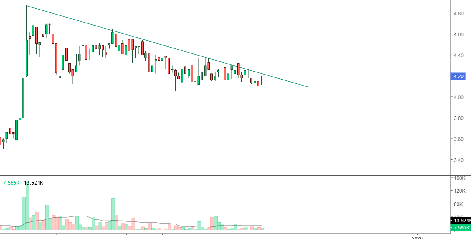 grafico de la accion CLERHP