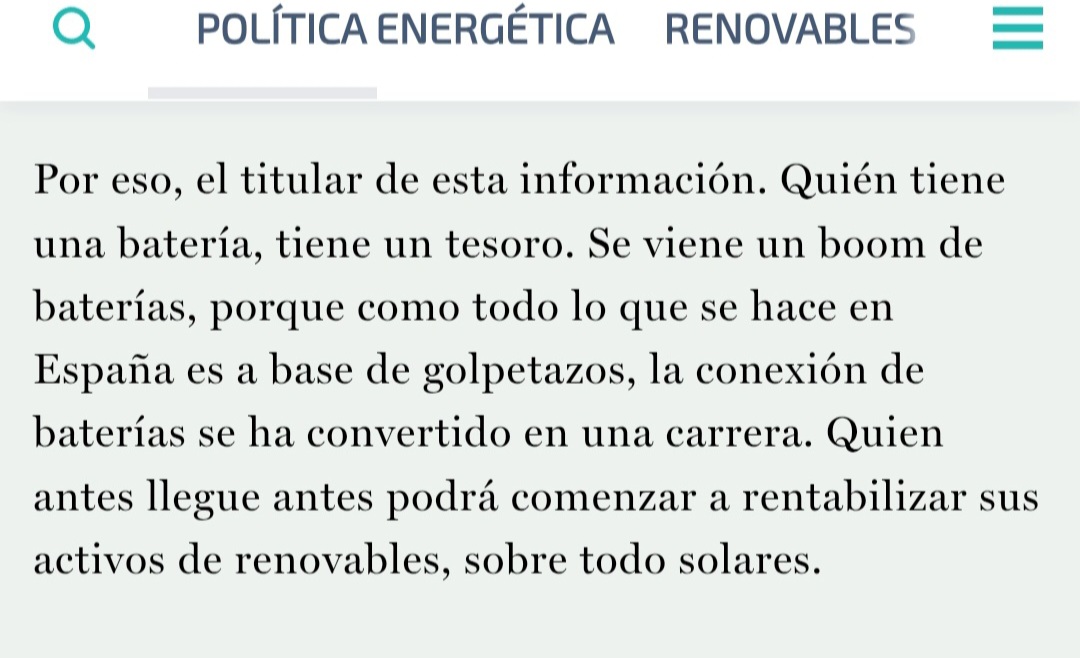 Mañana nos vamos a un spread intradía de 155 €/MWh, eso es oro para el arbitraje con baterías, no recuerdo una cifra tan alta, la media habitual en 2024 fue de 70 a 95 €.
He sido bastante insistente con el tema desde hace meses pero tengo claro que la inminente resolución de la convocatoria de 840 MM del IDAE va a suponer un antes y después para esta compañía.
El martes es la primera subasta en Italia, desconozco si Ingenium presenta alguna de sus plantas pero habrá que estar atentos.