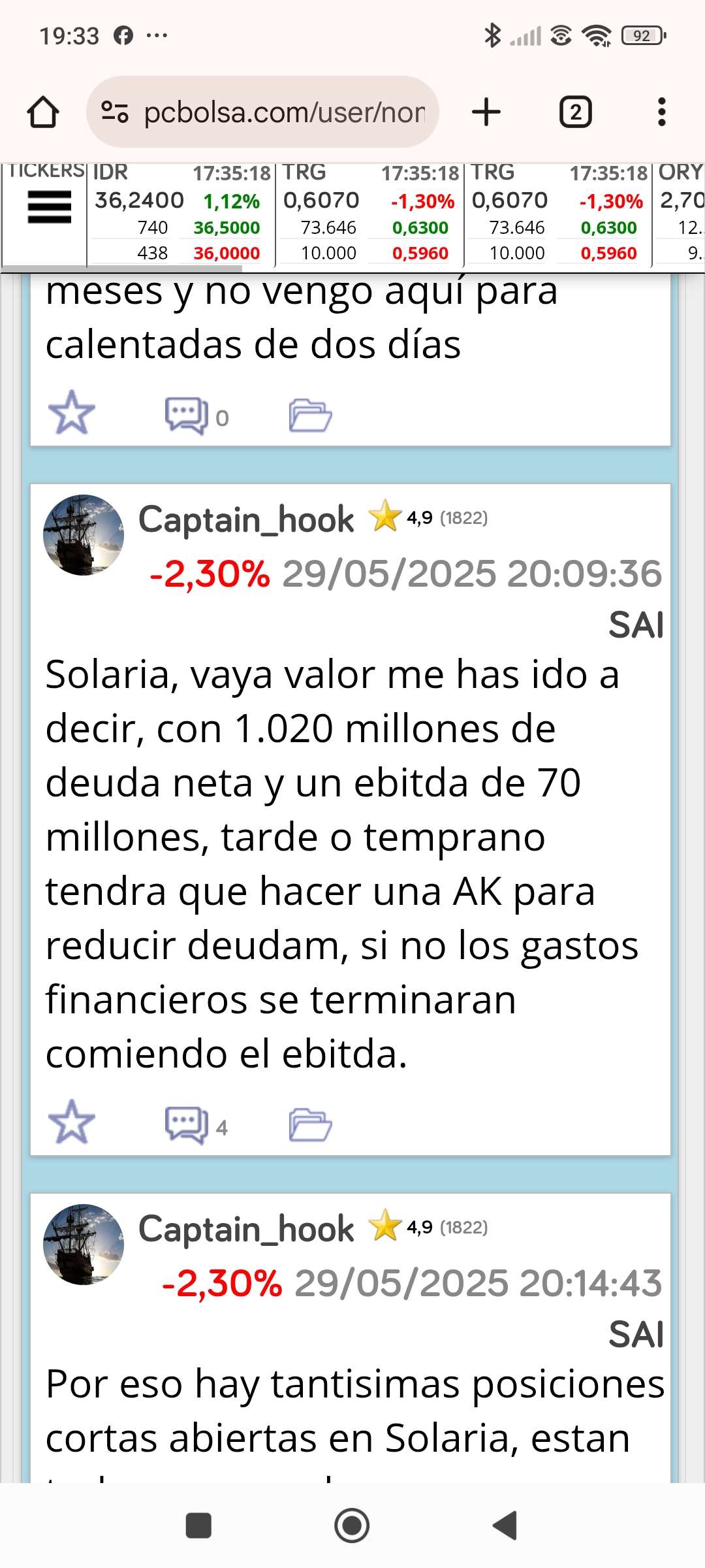 Yo preguntaba lo de la AK por este comentario de este usuario que es de lo mejor de fundamentales de PC Bolsa.
Al igual que Cayman que ya me ha dicho que para hacer una AK tendrían que haber notificado