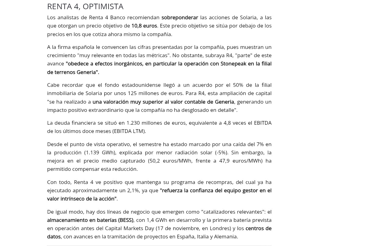 R4 da un PO de 10,8€, y son optimistas <span class="Emo26"> </span>