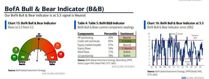 INDICADOR BULL & BEAR de BofA